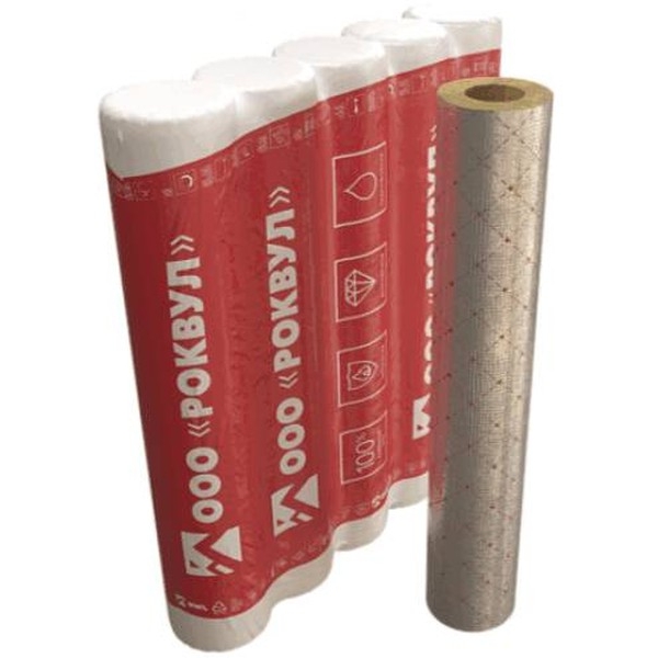 Цилиндр кашированный фольгой ROCKWOOL 100 RWL 30/28 L=1м Тмах=650°С Цилиндр кашированный фольгой ROCKWOOL 100 RWL 30/28 L=1м Тмах=650°С
