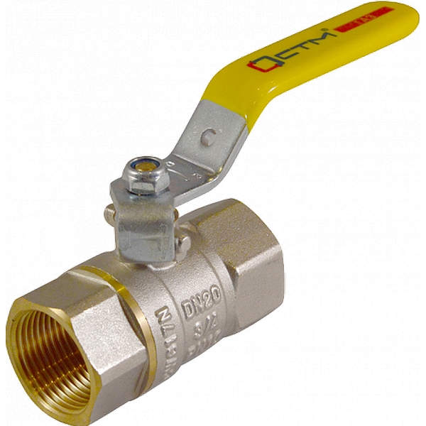 STM Кран шаровой латунь полнопроходной ГАЗ Ду25 Ру10 ВР рычаг