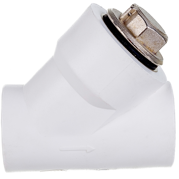 Фильтр PP-R сетчатый косой 20 вн-вн белый Lm31091000020 Фильтр PP-R сетчатый косой 20 вн-вн белый Lm31091000020