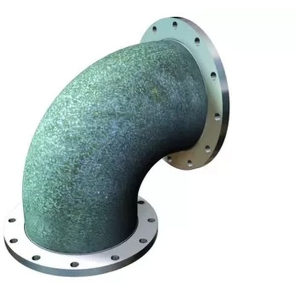 Колено ВЧШГ фланцевое УФ 100 ЦПП ЦИНК