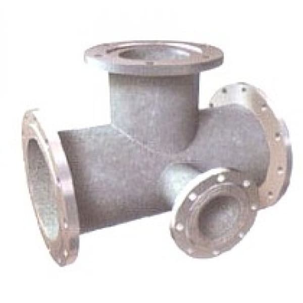 Тройник ВЧШГ фланцевый с пожарной подставкой ППТФ 400х150 ЦПП ЦИНК