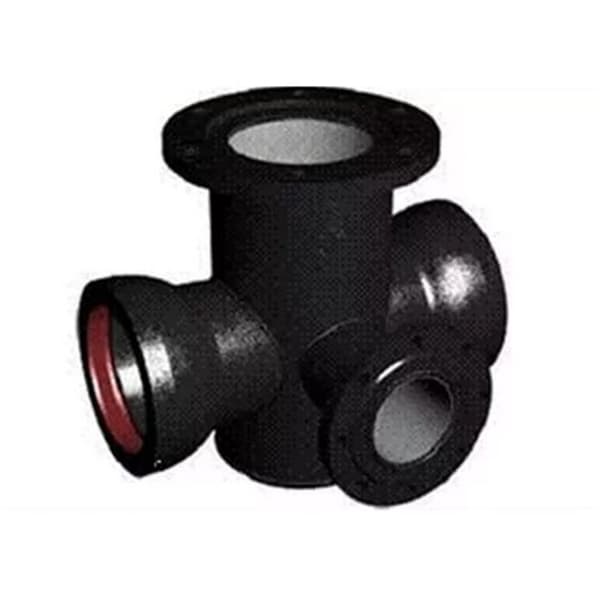 Тройник ВЧШГ раструб-фланец с пожарной подставкой ППТРФ 300х150 ЦПП